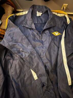 Disney Cruise Line Disney Dream 1/4 Zip Windbreaker Jacket Size XL/XXL